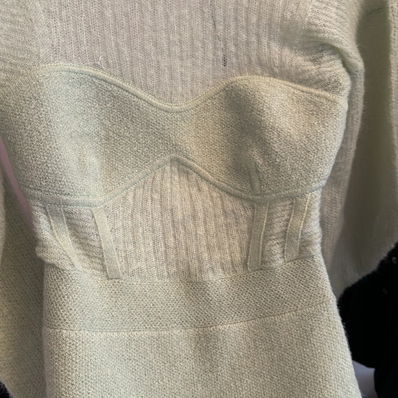 Herve Leger Tuttle neck sweater dress